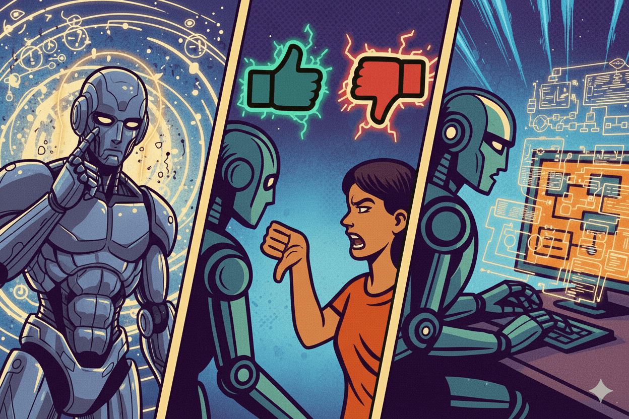 Illustration for a user-first approach to measuring and improving AI outputs